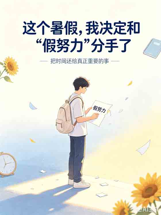 这个暑假，我决定和“假努力”分手了